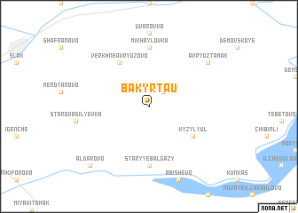 map of Bakyr-Tau