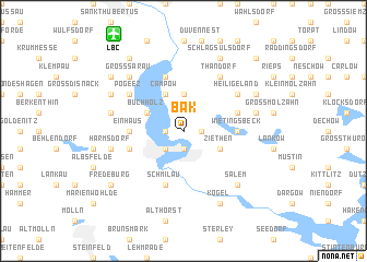 map of Bäk