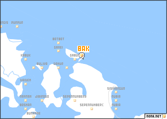 map of Bak