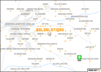 map of Bālā al ‘Atīqah