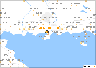 map of Bålabacken