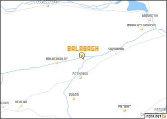 map of Bālā Bāgh