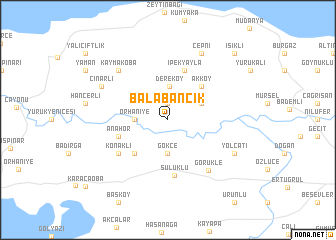 map of Balabancık