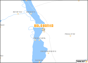 map of Balabanka