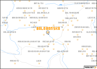 map of Balabanska