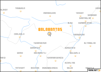 map of Balabantaş