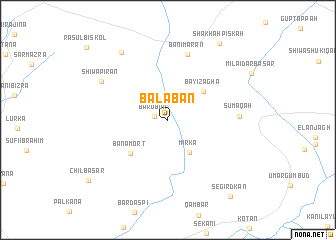 map of Bālabān