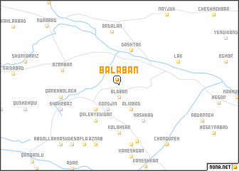 map of Bālābān