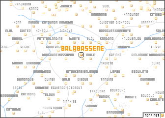 map of Bala Bassène