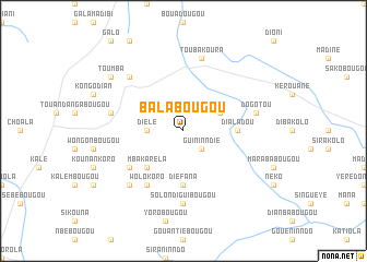 map of Balabougou