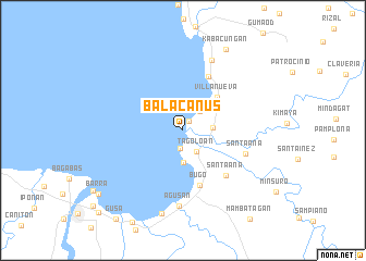 map of Balacanus