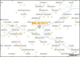 map of Bălăceşti