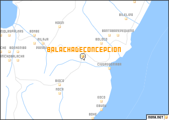 map of Balachá de Concepción