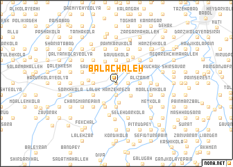 map of Bālā Chāleh