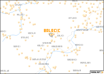 map of Balačić