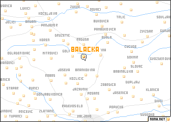 map of Balačka
