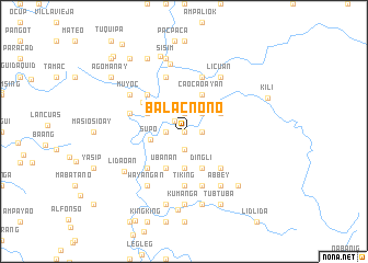 map of Balacnono