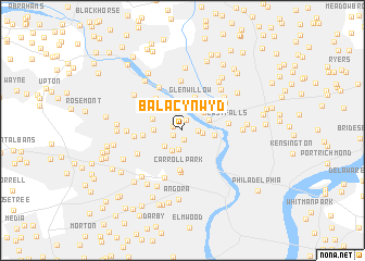 map of Bala-Cynwyd