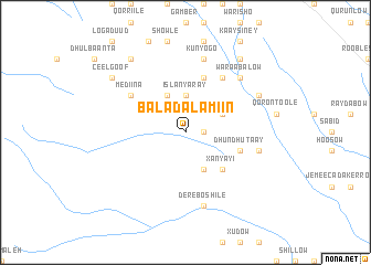 map of Balad Al Amiin