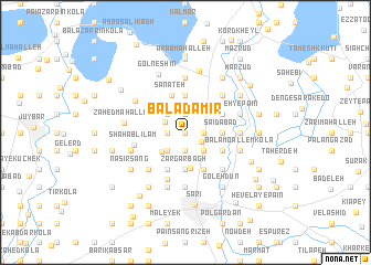 map of Bālā Dāmīr