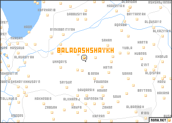 map of Balad ash Shaykh