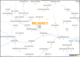 map of Baladastī