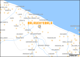 map of Baladeh-ye Bālā