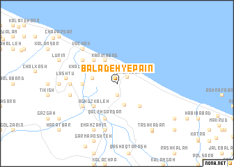 map of Baladeh-ye Pāʼīn