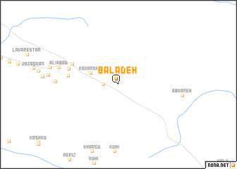 map of Bālā Deh