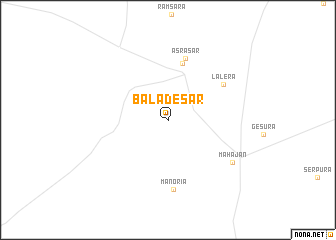 map of Baladesar