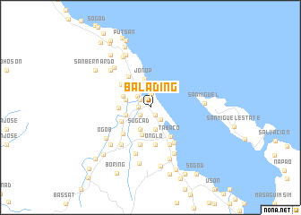 map of Balading