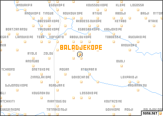 map of Baladjékopé