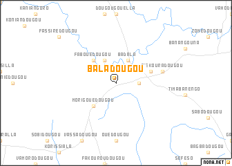 map of Baladougou