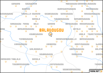map of Baladougou