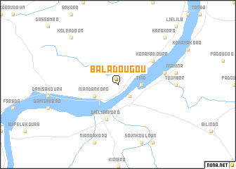 map of Baladougou