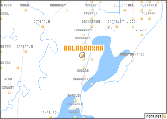 map of Balad Raxma