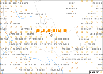 map of Balagahatenna