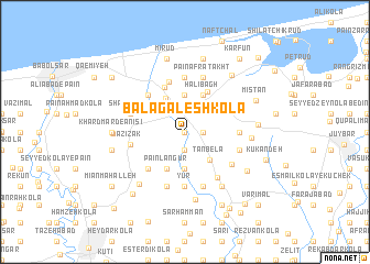 map of Bālā Gālesh Kolā