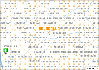 map of Balagalla