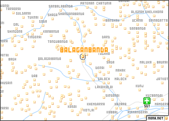 map of Balāgan Bānda