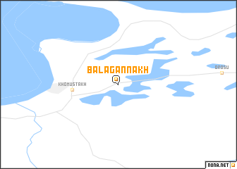 map of Balagannakh