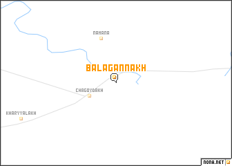 map of Balagannakh