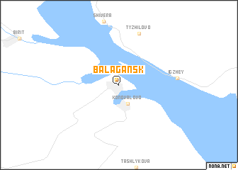 map of Balagansk