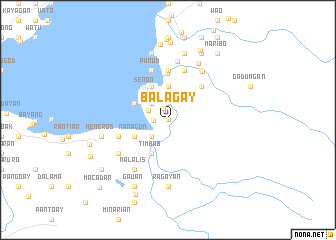 map of Balagay
