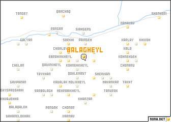 map of Bālā Gheyl