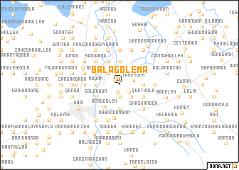 map of Bālā Golemā