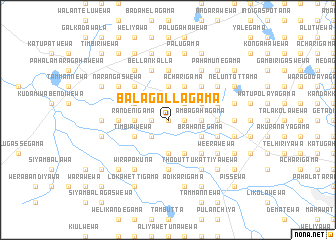 map of Balagollagama