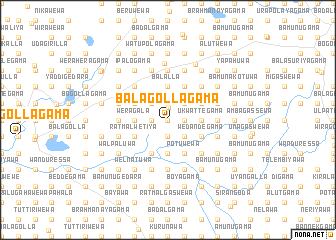 map of Balagollagama