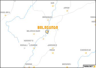 map of Bālāgunda