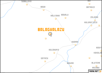 map of Balagwalazu